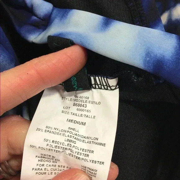 Aqua Green One Piece Tie Dye Swim Suit - Picture 3 of 6